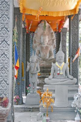 Le Bouddha de Bayon : Sculptures d'une splendeur divine en Sandstone Rouge !