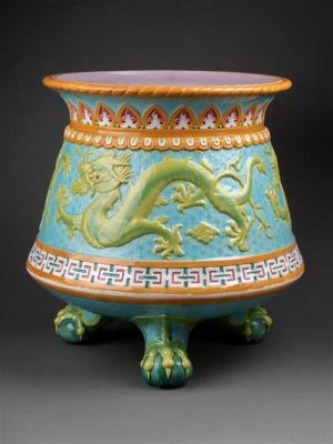 Le Vase aux Dragons Volants et aux Nuages Dorés: Une Odyssée Céleste dans la Céramique Turque du IXe Siècle!